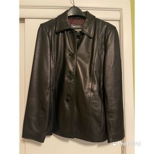 Liz Claiborne Black Leather Jacket